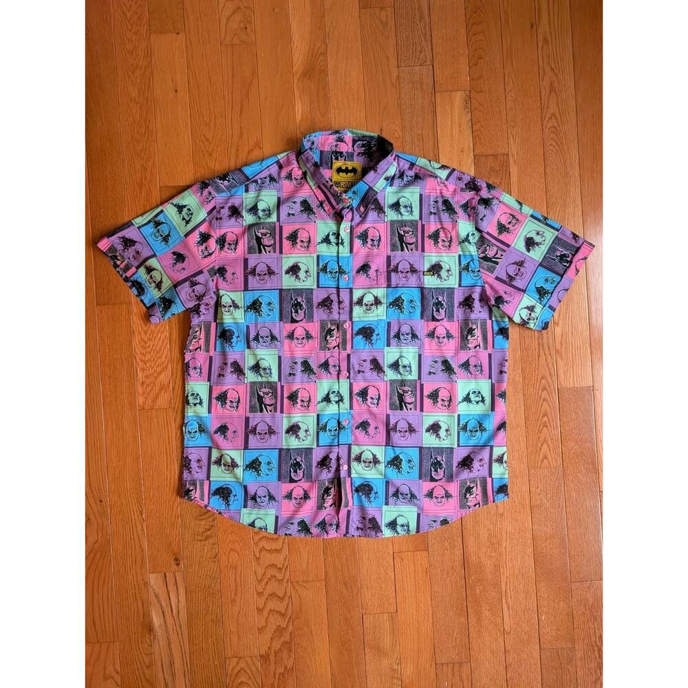 RSVLTS x Batman 85th Anniversary Penguin Pop KUNUFLEX Short Sleeve Shirt 3XL